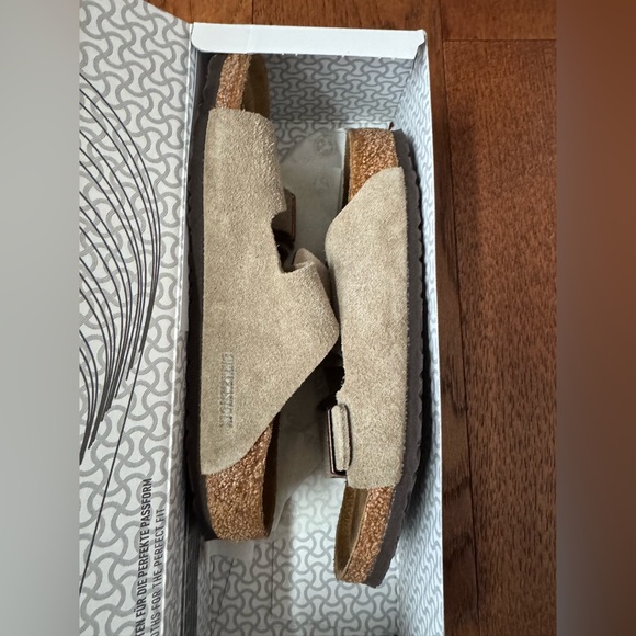 Birkenstock Arizona Kids Sandals in suede leather. Like new!!! 3-3.5 US/34 EU - Picture 2 of 8